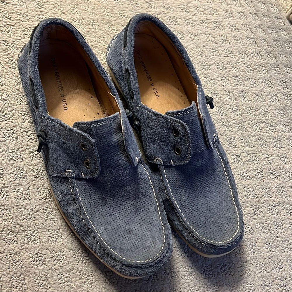 John varvatos star USA blue boat shoes